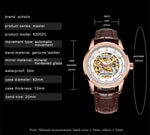 Ochstin 2002C orologio meccanico da uomo automatico in pelle cava orologio da uomo impermeabile con luce notturna da uomo