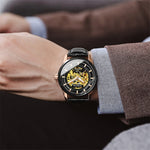 Ochstin 2002C orologio meccanico da uomo automatico in pelle cava orologio da uomo impermeabile con luce notturna da uomo