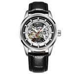 Ochstin 2002C orologio meccanico da uomo automatico in pelle cava orologio da uomo impermeabile con luce notturna da uomo