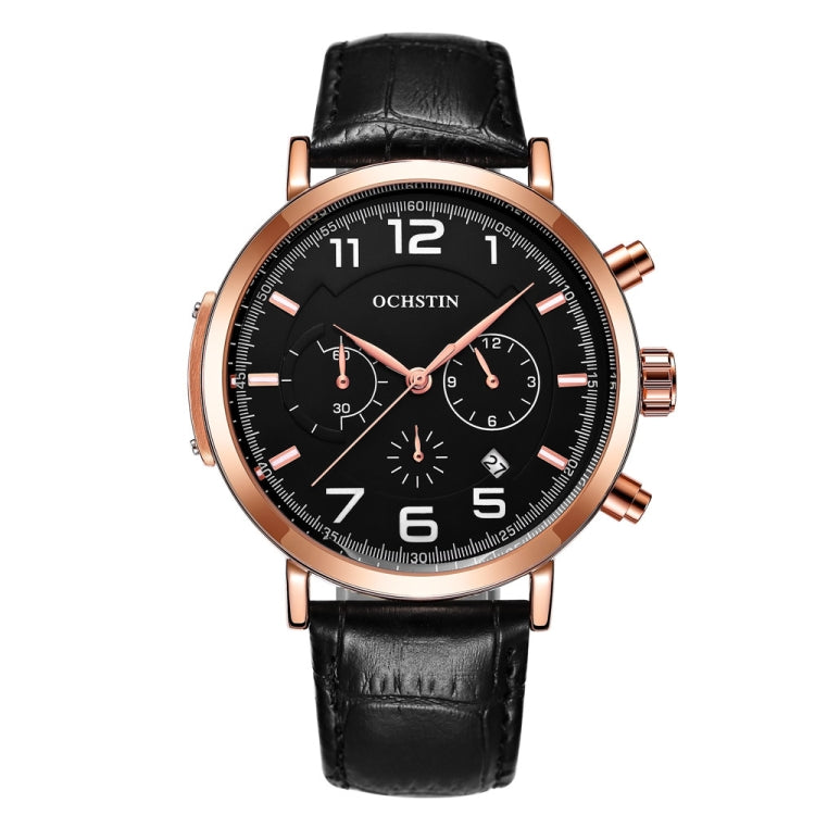 Orologio multifunzione Ochstin 6105 Orologio da uomo d'affari per il tempo libero Orologio da polso al quarzo impermeabile