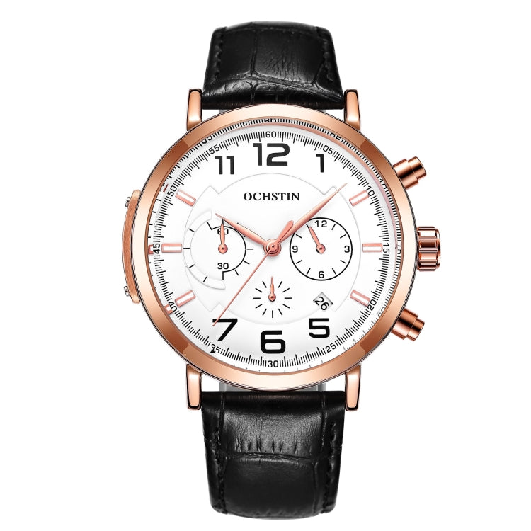 Orologio multifunzione Ochstin 6105 Orologio da uomo d'affari per il tempo libero Orologio da polso al quarzo impermeabile