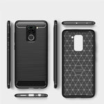 Per custodia in TPU in fibra di carbonio con trama spazzolata XiaomiRedmi Note9, For Redmi Note 9