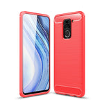 Per custodia in TPU in fibra di carbonio con trama spazzolata XiaomiRedmi Note9, For Redmi Note 9