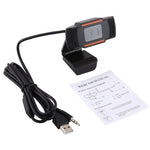 HXSJ A870 Webcam HD 480P Videocamera per PC con microfono ad assorbimento MIC per Skype per Android TV Videocamera per computer girevole Web Cam USB, 480P