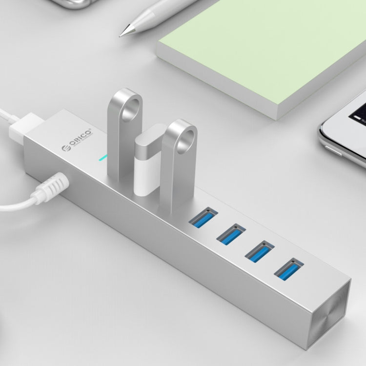 HUB USB 3.0 a 7 porte in lega di alluminio ORICO ASH7-U3