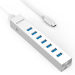 HUB USB 3.0 a 7 porte in lega di alluminio ORICO ASH7-U3