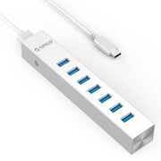 HUB USB 3.0 a 7 porte in lega di alluminio ORICO ASH7-U3