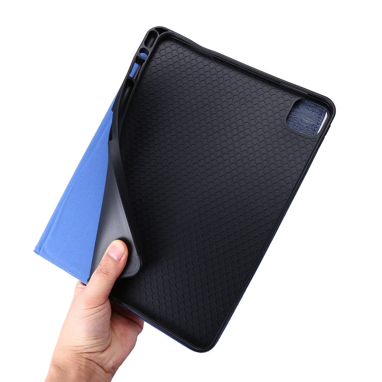 Flip orizzontale TPU + custodia protettiva in pelle PU tessuto con clip per biglietti da visita, For iPad Pro 11(2020)