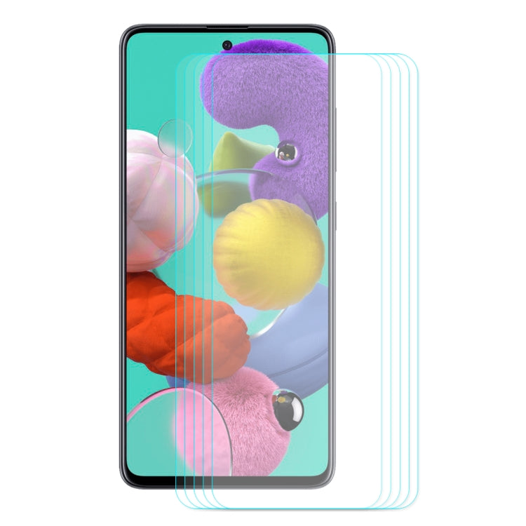 5 PZ ENKAY Hat-principe 0.26mm 9H 2.5D Pellicola in vetro temperato con bordo curvo, For Galaxy A51, For Galaxy A71, For Xiaomi Redmi K30/K30 Pro, For Xiaomi Redmi Note 9/Note 9 Pro, For Huawei Nova 6 SE/P40 Lite