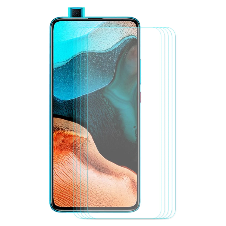 5 PZ ENKAY Hat-principe 0.26mm 9H 2.5D Pellicola in vetro temperato con bordo curvo, For Galaxy A51, For Galaxy A71, For Xiaomi Redmi K30/K30 Pro, For Xiaomi Redmi Note 9/Note 9 Pro, For Huawei Nova 6 SE/P40 Lite
