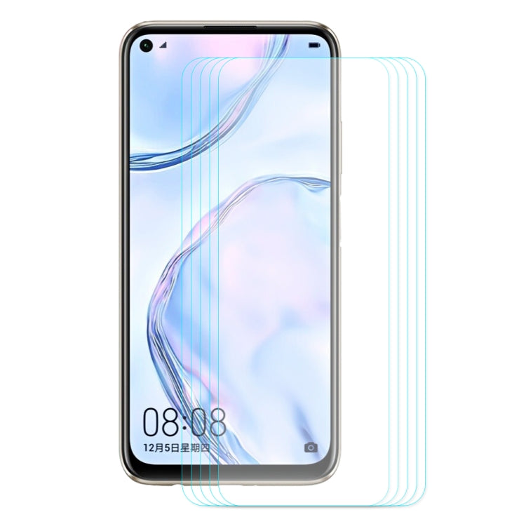 5 PZ ENKAY Hat-principe 0.26mm 9H 2.5D Pellicola in vetro temperato con bordo curvo, For Galaxy A51, For Galaxy A71, For Xiaomi Redmi K30/K30 Pro, For Xiaomi Redmi Note 9/Note 9 Pro, For Huawei Nova 6 SE/P40 Lite