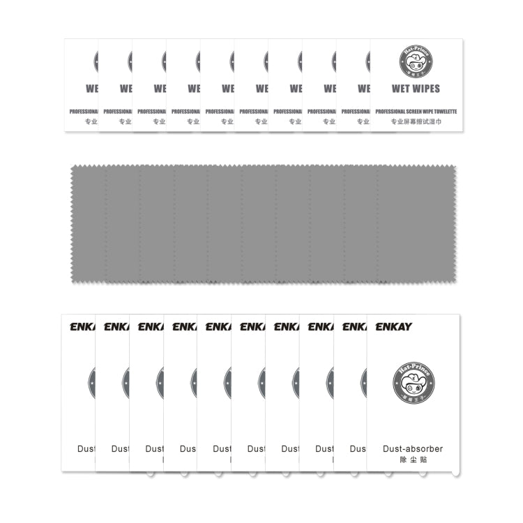 10 PZ ENKAY Hat-Prince 0.26mm 9H 2.5D Pellicola in vetro temperato con bordo curvo, For Galaxy A51, For Galaxy A71, For Xiaomi Redmi K30/K30 Pro, For Xiaomi Redmi Note 9/Note 9 Pro, For Huawei Nova 6 SE/P40 Lite