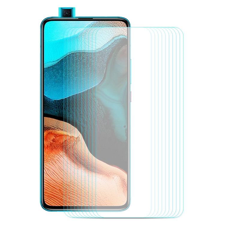 10 PZ ENKAY Hat-Prince 0.26mm 9H 2.5D Pellicola in vetro temperato con bordo curvo, For Galaxy A51, For Galaxy A71, For Xiaomi Redmi K30/K30 Pro, For Xiaomi Redmi Note 9/Note 9 Pro, For Huawei Nova 6 SE/P40 Lite