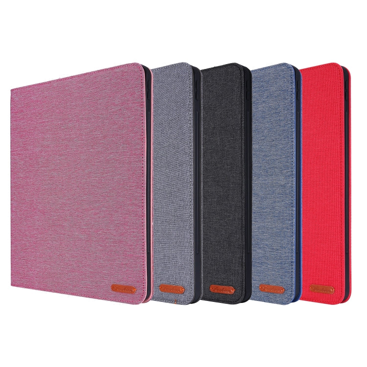 Flip orizzontale TPU + custodia protettiva in pelle PU tessuto con clip per biglietti da visita, For iPad Pro 12.9(2020)