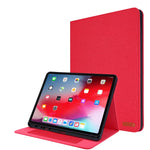 Flip orizzontale TPU + custodia protettiva in pelle PU tessuto con clip per biglietti da visita, For iPad Pro 12.9(2020)