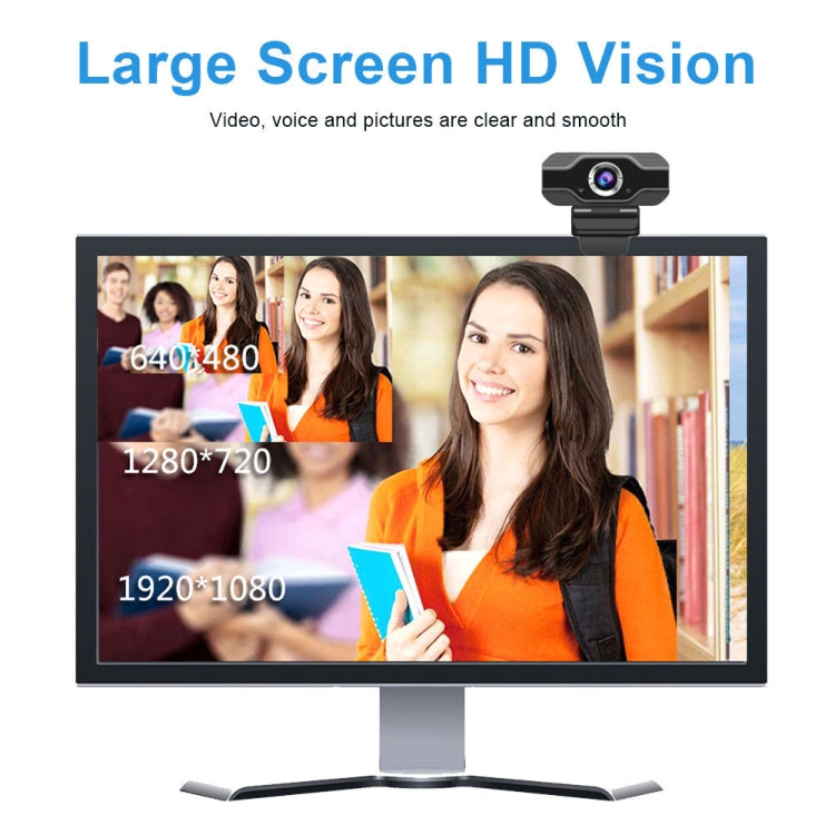 Webcam HD 1080P Microfono incorporato Videocamera Web intelligente Videocamera live per bellezza in streaming USB per computer Android TV