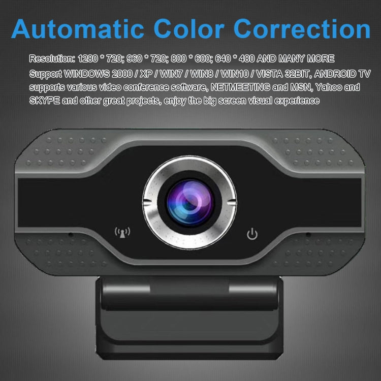 Webcam HD 1080P Microfono incorporato Videocamera Web intelligente Videocamera live per bellezza in streaming USB per computer Android TV