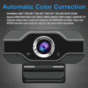 Webcam HD 1080P Microfono incorporato Videocamera Web intelligente Videocamera live per bellezza in streaming USB per computer Android TV