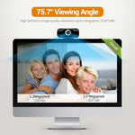 Webcam HD 1080P Microfono incorporato Videocamera Web intelligente Videocamera live per bellezza in streaming USB per computer Android TV