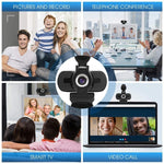 Videocamera Web Full HD 1080P con microfono con cancellazione del rumore Videocamera live per streaming Skype per computer Android TV