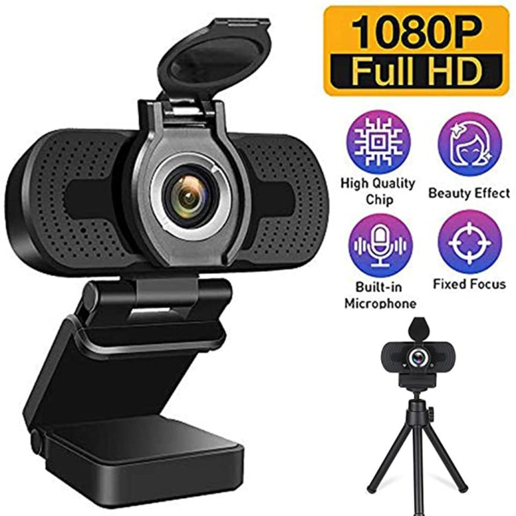 Videocamera Web Full HD 1080P con microfono con cancellazione del rumore Videocamera live per streaming Skype per computer Android TV