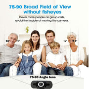 Videocamera Web Full HD 1080P con microfono con cancellazione del rumore Videocamera live per streaming Skype per computer Android TV