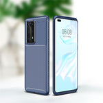 Per Huawei P40 Pro + Custodia in TPU antiurto con struttura in fibra di carbonio, For Huawei P40 Pro+