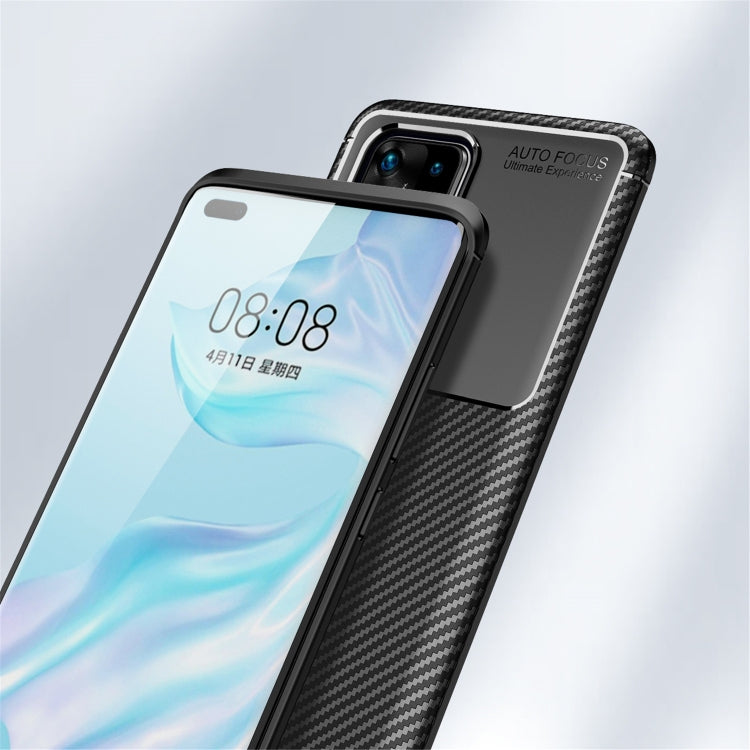Per Huawei P40 Pro + Custodia in TPU antiurto con struttura in fibra di carbonio, For Huawei P40 Pro+