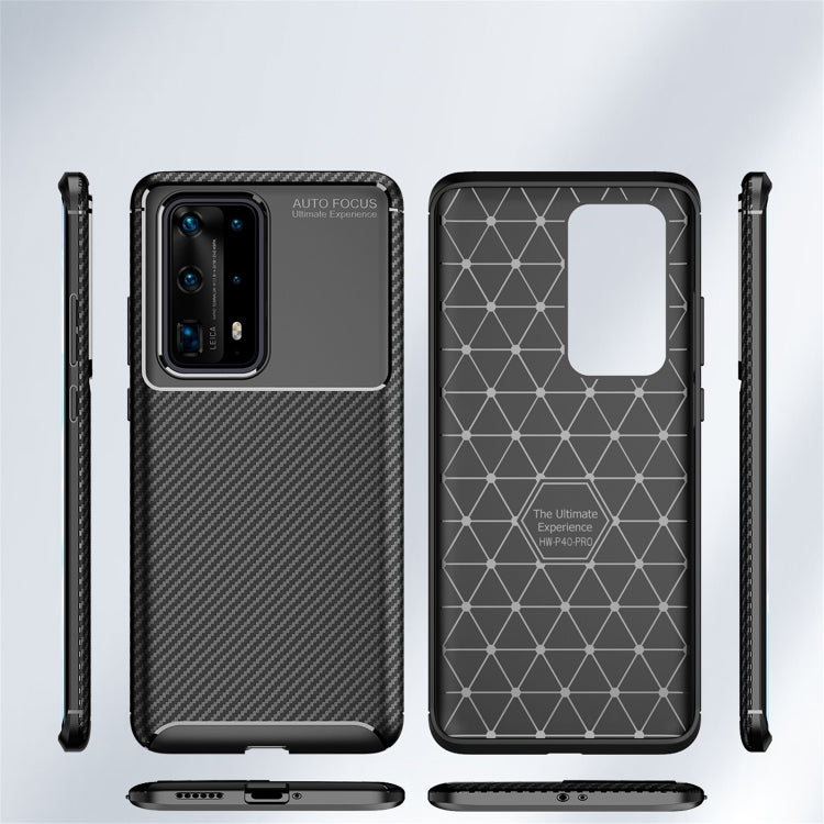 Per Huawei P40 Pro + Custodia in TPU antiurto con struttura in fibra di carbonio, For Huawei P40 Pro+