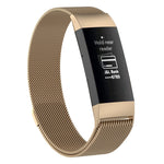 Cinturino da polso magnetico in acciaio inossidabile per FITBIT Charge 4 ， Dimensioni piccole: 190x18 mm, Size：190x18mm