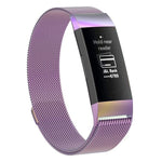 Cinturino da polso magnetico in acciaio inossidabile per FITBIT Charge 4 ， Dimensioni piccole: 190x18 mm, Size：190x18mm