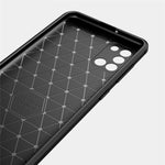 Custodia in TPU in fibra di carbonio con trama spazzolata per Galaxy A31, For Galaxy A31