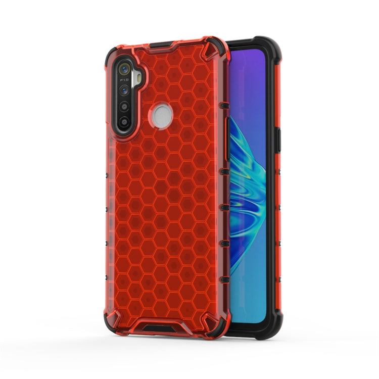 Per OPPO Realme 5i Antiurto Honeycomb PC + Custodia in TPU