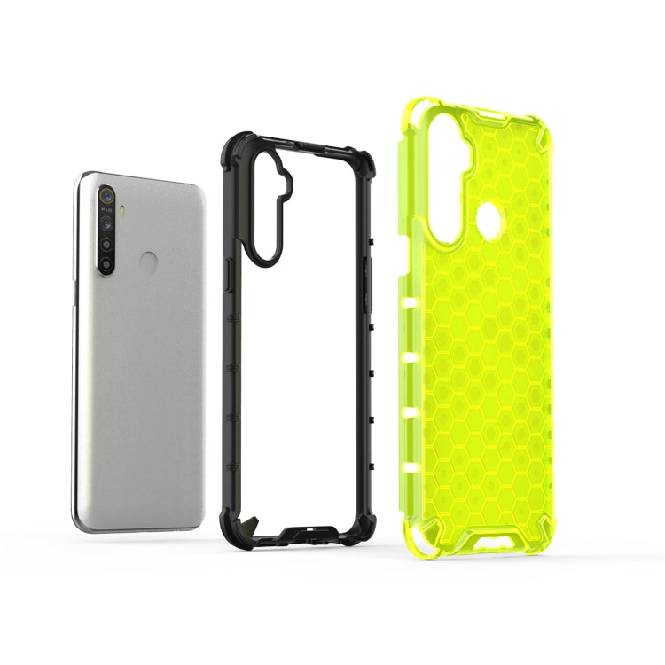 Per OPPO Realme 5i Antiurto Honeycomb PC + Custodia in TPU