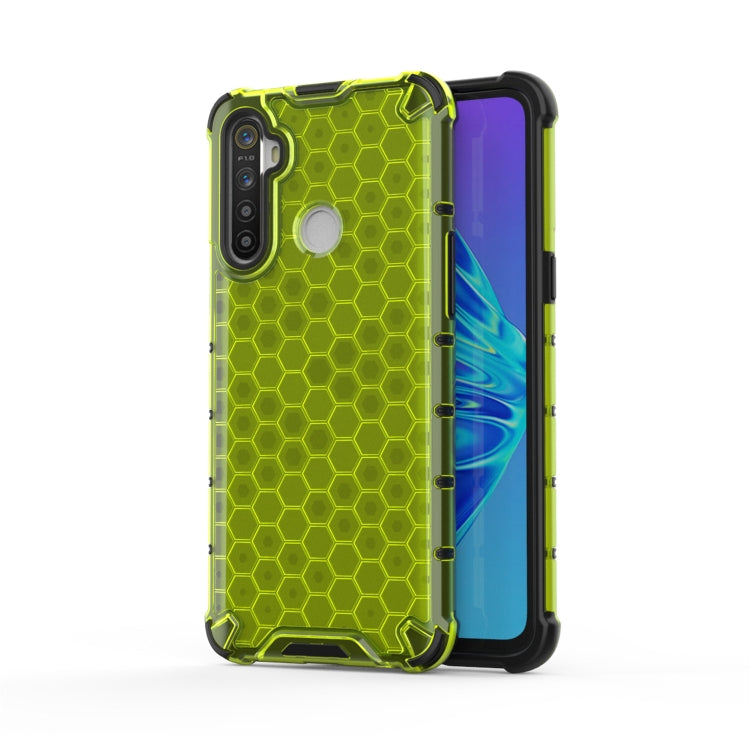 Per OPPO Realme 5i Antiurto Honeycomb PC + Custodia in TPU