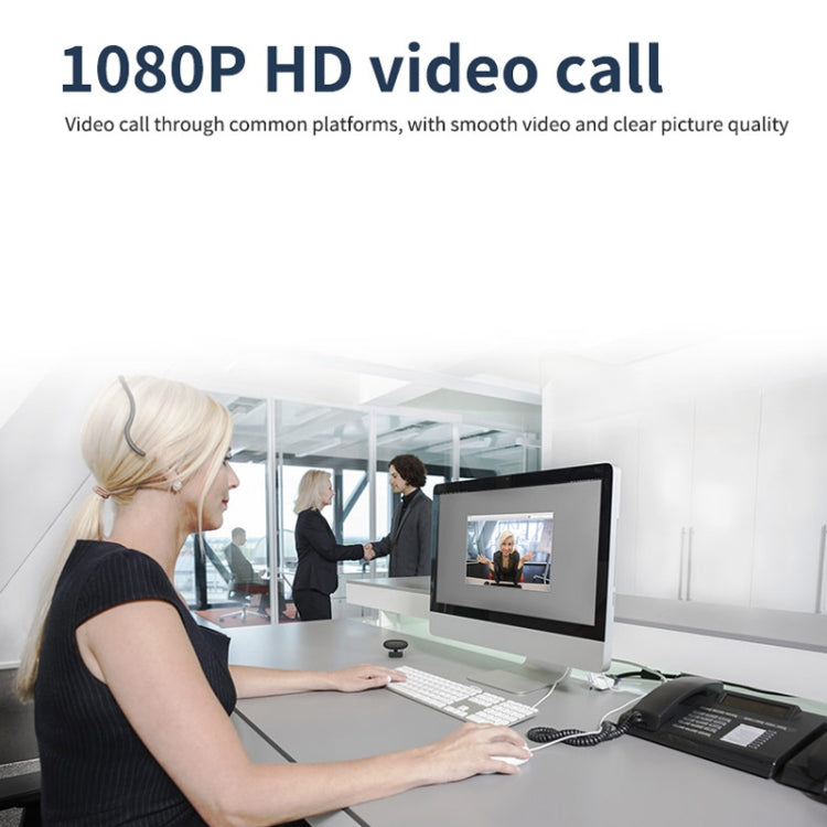 Webcam Full HD 1080P Microfono integrato Videocamera Web intelligente Videocamera live per streaming USB con cancellazione del rumore