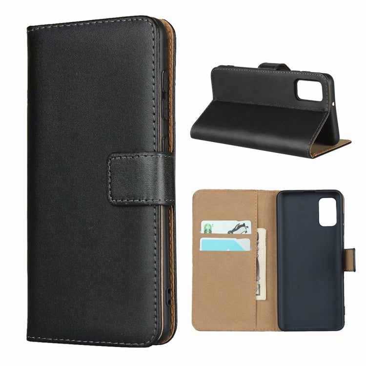 Per Galaxy A41 fondina orizzontale in pelle con chiusura magnetica e staffa e slot per schede e portafoglio