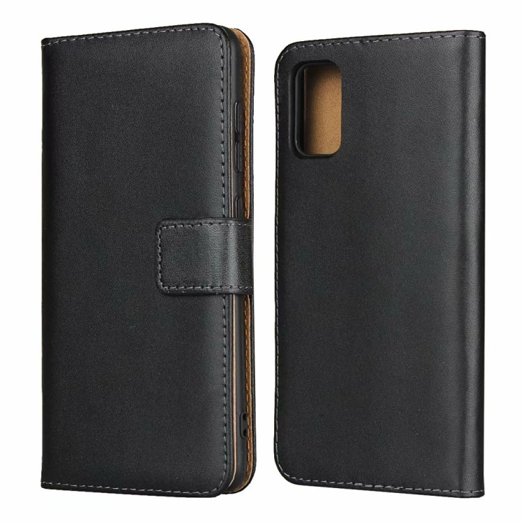 Per Galaxy A41 fondina orizzontale in pelle con chiusura magnetica e staffa e slot per schede e portafoglio