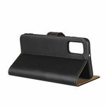 Per Galaxy A41 fondina orizzontale in pelle con chiusura magnetica e staffa e slot per schede e portafoglio