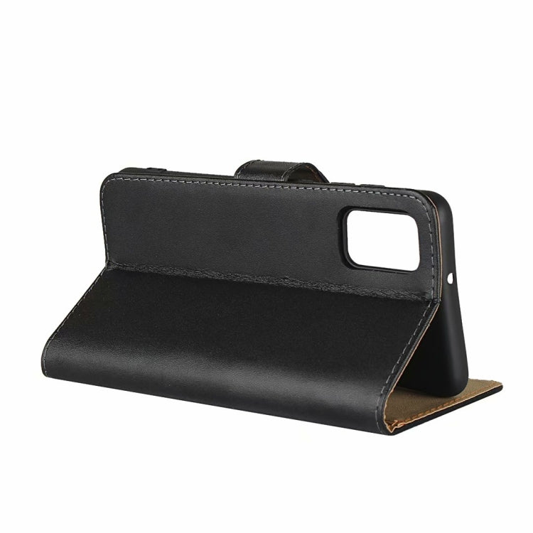 Per Galaxy A41 fondina orizzontale in pelle con chiusura magnetica e staffa e slot per schede e portafoglio