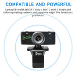 B01 Webcam HD Microfono integrato Videocamera Web intelligente Videocamera live per streaming USB con cancellazione del rumore