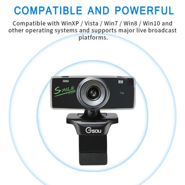 B01 Webcam HD Microfono integrato Videocamera Web intelligente Videocamera live per streaming USB con cancellazione del rumore