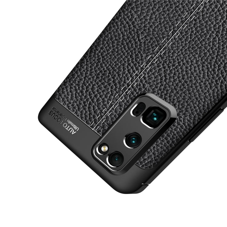 Custodia antiurto in TPU per Huawei Honor 30 Pro Litchi Texture, For Huawei Honor 30 Pro