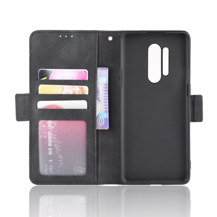 Per OnePlus 8 Pro Custodia in pelle con motivo a portafoglio stile pelle di vitello ， con slot per schede separato, For OnePlus 8 Pro