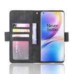 Per OnePlus 8 Pro Custodia in pelle con motivo a portafoglio stile pelle di vitello ， con slot per schede separato, For OnePlus 8 Pro