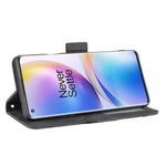 Per OnePlus 8 Pro Custodia in pelle con motivo a portafoglio stile pelle di vitello ， con slot per schede separato, For OnePlus 8 Pro