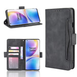 Per OnePlus 8 Pro Custodia in pelle con motivo a portafoglio stile pelle di vitello ， con slot per schede separato, For OnePlus 8 Pro
