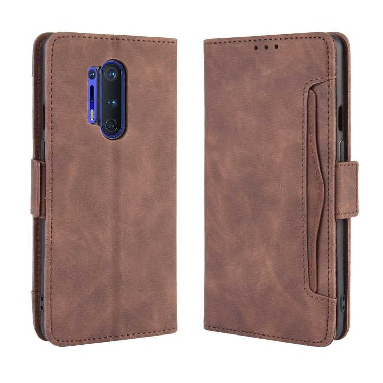 Per OnePlus 8 Pro Custodia in pelle con motivo a portafoglio stile pelle di vitello ， con slot per schede separato, For OnePlus 8 Pro