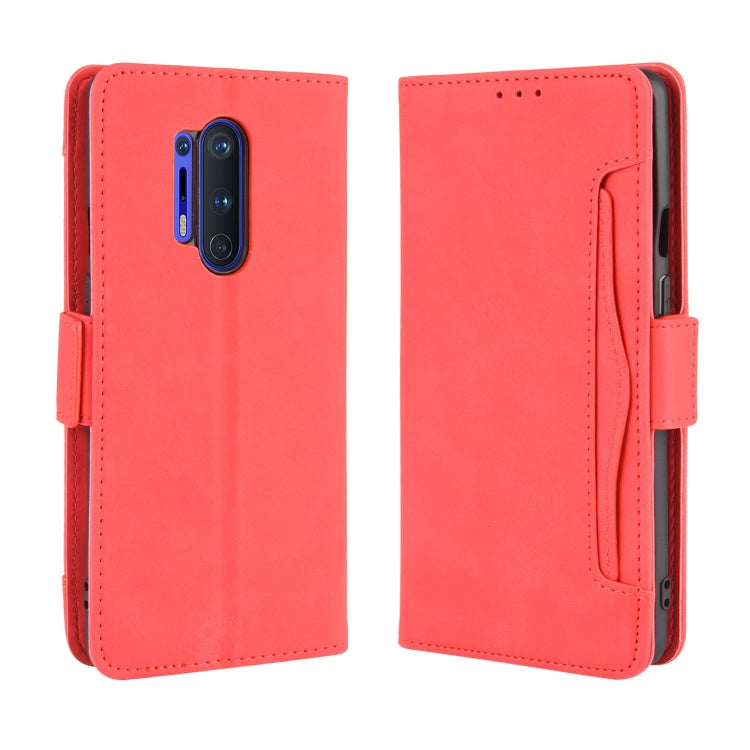 Per OnePlus 8 Pro Custodia in pelle con motivo a portafoglio stile pelle di vitello ， con slot per schede separato, For OnePlus 8 Pro