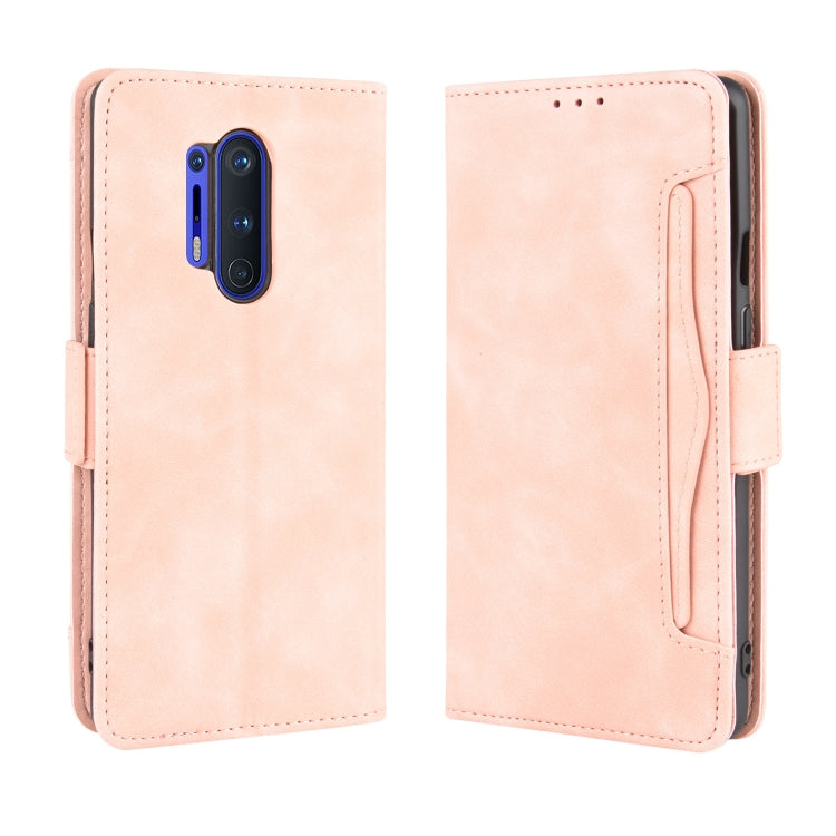 Per OnePlus 8 Pro Custodia in pelle con motivo a portafoglio stile pelle di vitello ， con slot per schede separato, For OnePlus 8 Pro